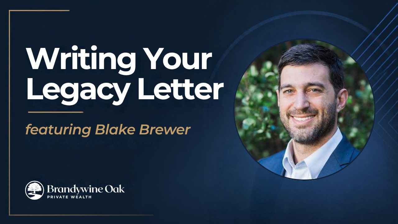 Writing Your Legacy Letter webinar featuring Blake Brewer